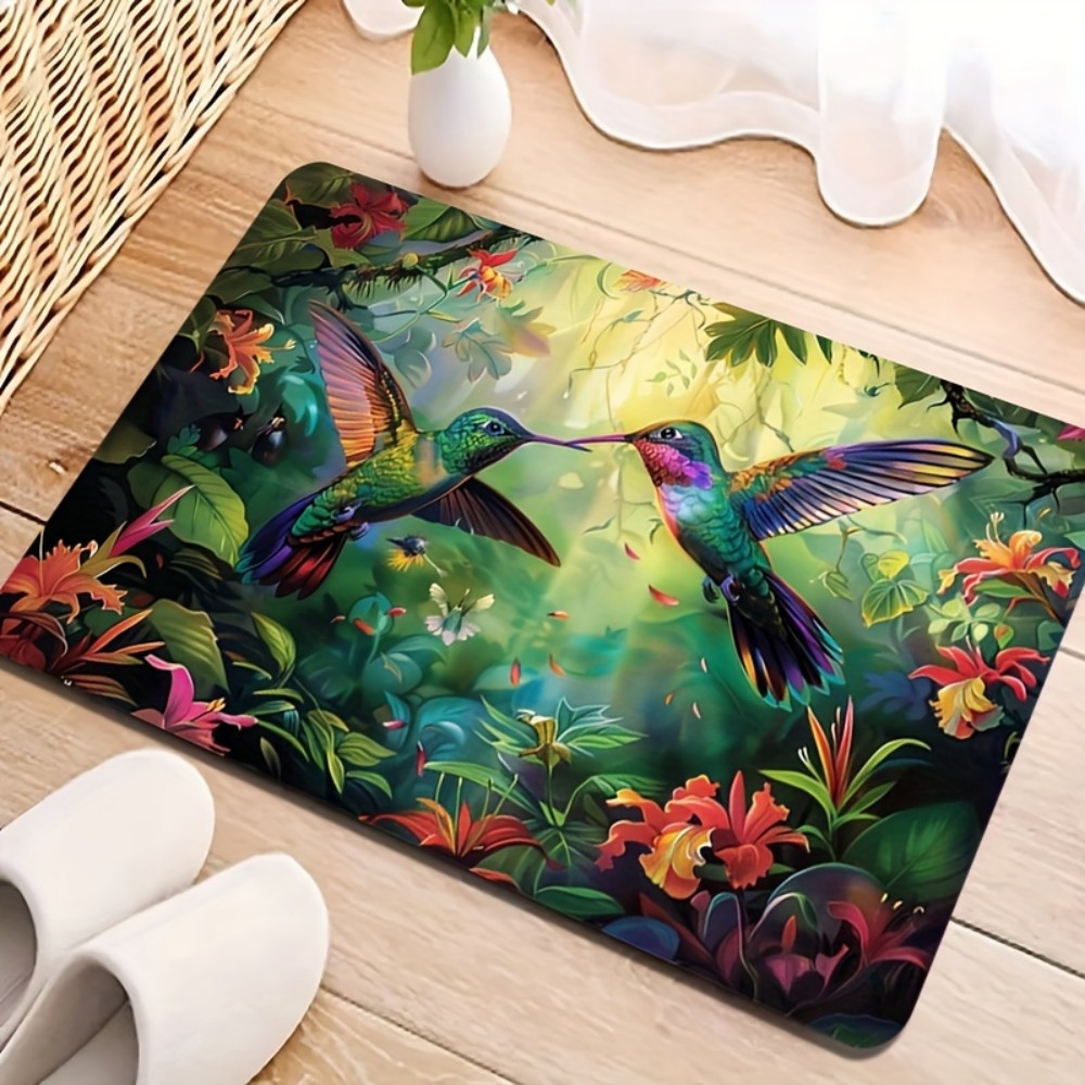 Electronics Repair Mat - VIKAMA Spring Hummingbird Tropical Design Floor