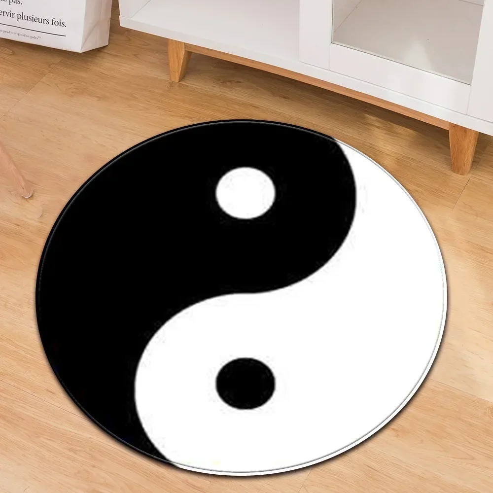 Yin Yang Taiji Round Rug Flowe - Electronics Repair Mat recension och pris