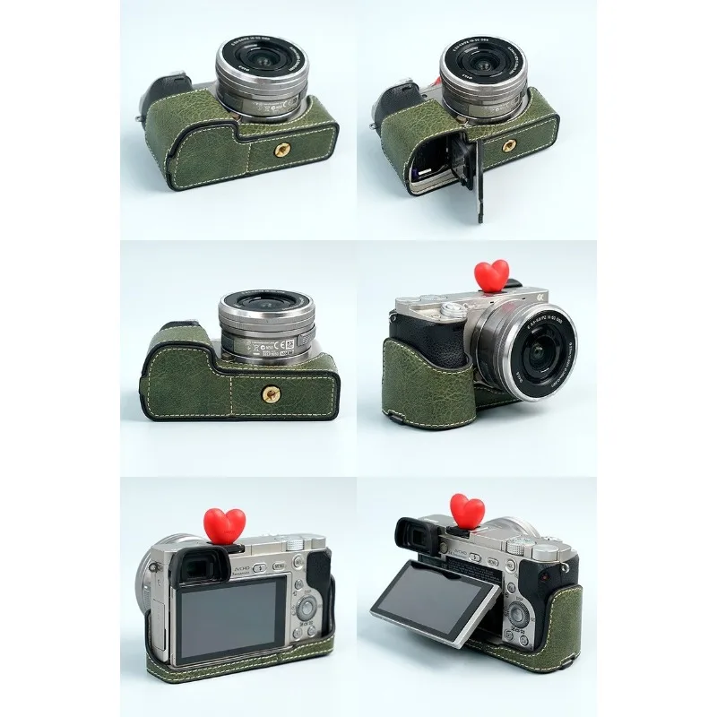 Camera Bag PU Leather Half Bod - Sony Camera A6400 recension och pris