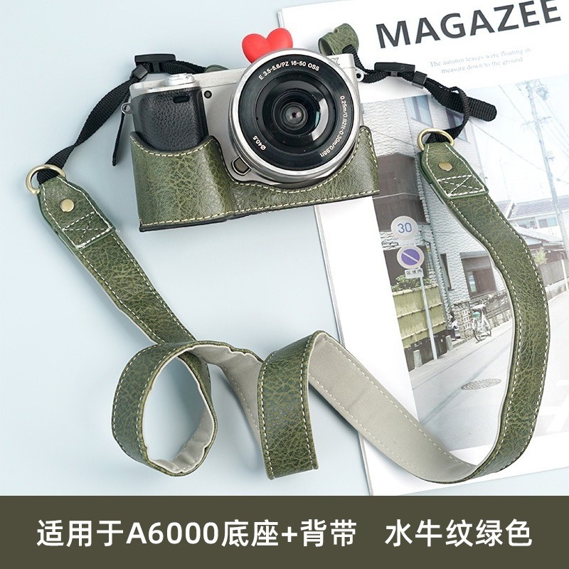 Camera Bag PU Leather Half Bod - Sony Camera A6400 recension och pris