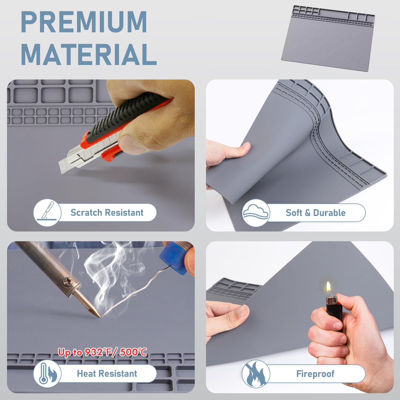 Magnetic Silicone Solder Pad 5 - Electronics Repair Mat recension och pris