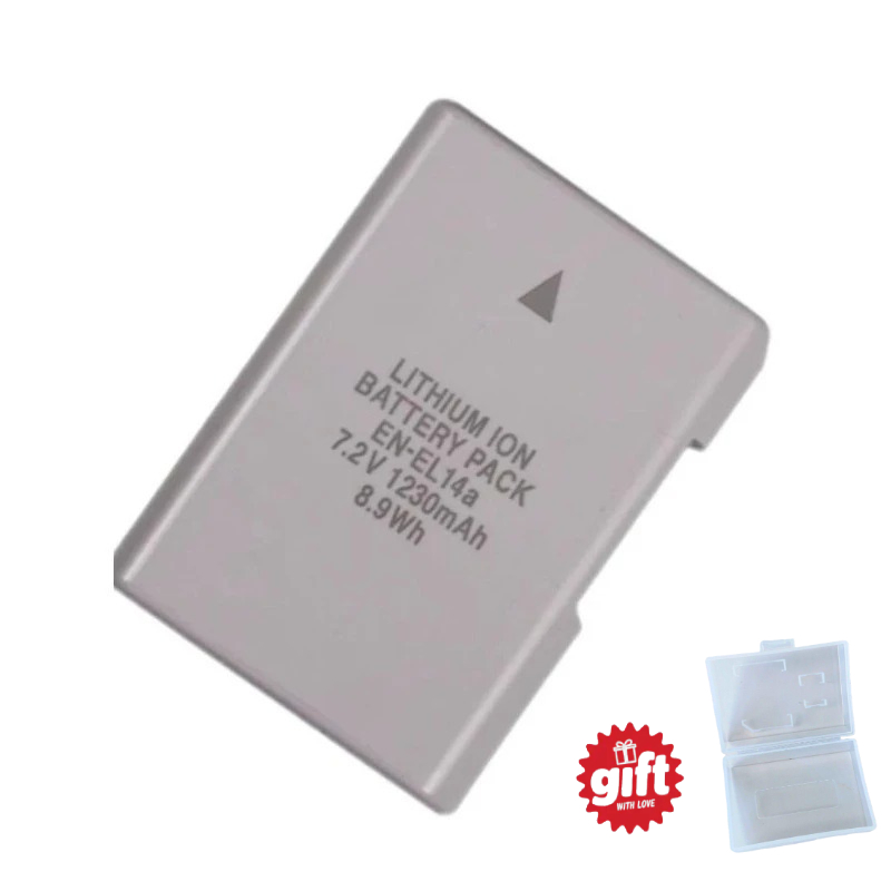 EN‑EL14A 1230mAh Camera Batter - Nikon Camera D3500 recension och pris