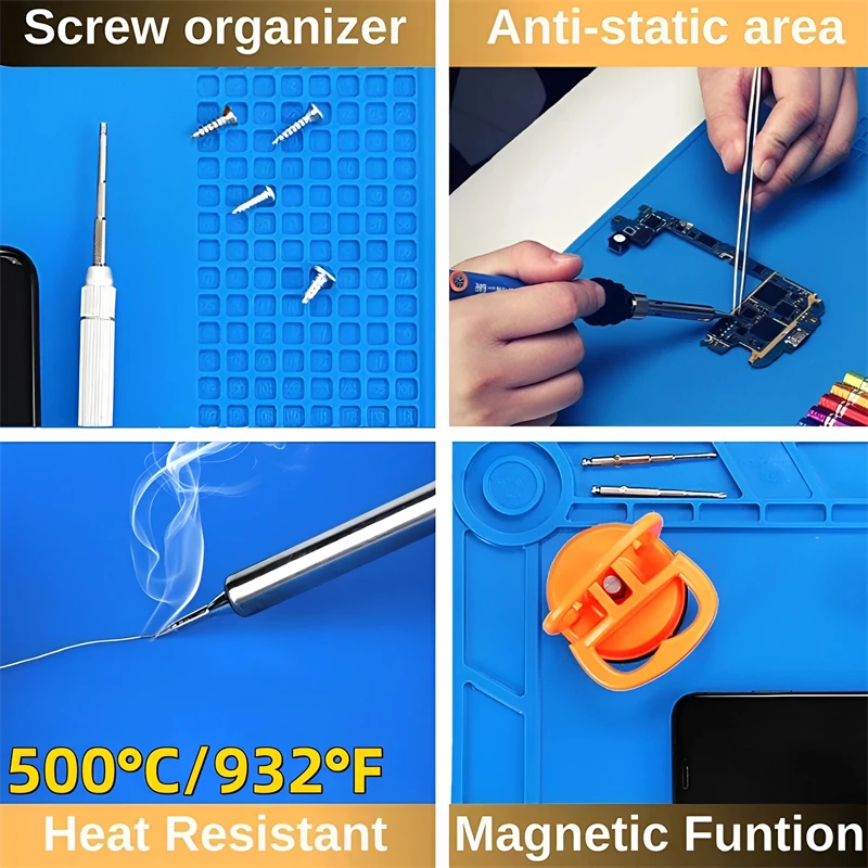 Silicone Soldering Mat ESD Ant - Electronics Repair Mat recension och pris