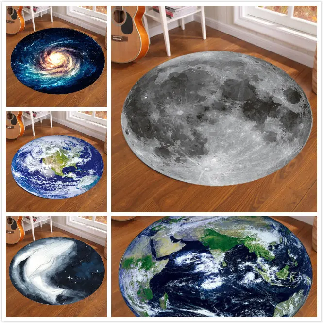 Galaxy Earth Moon Round Carpet - Electronics Repair Mat recension och pris