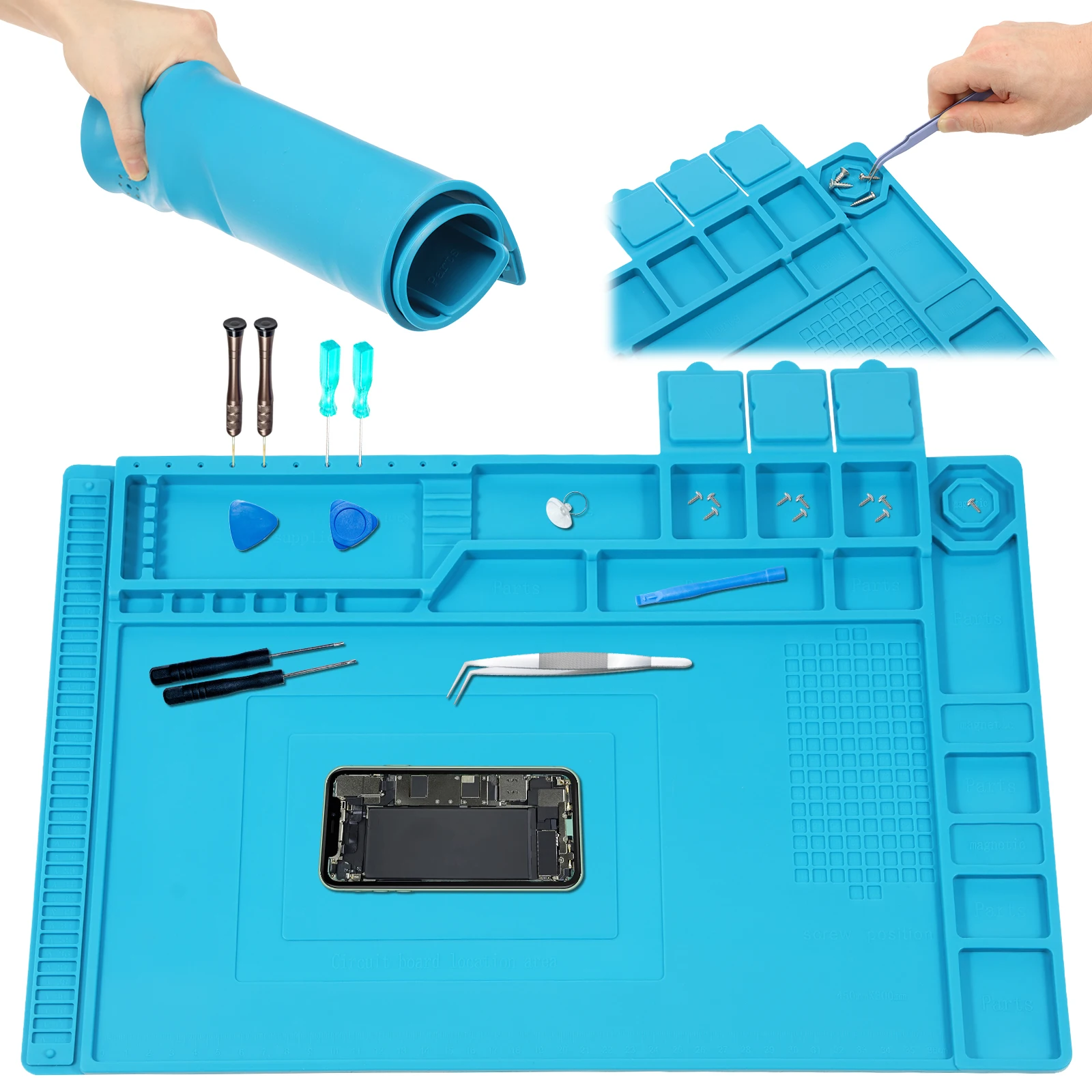 45x30cm Silicone Soldering Mat - Electronics Repair Mat recension och pris