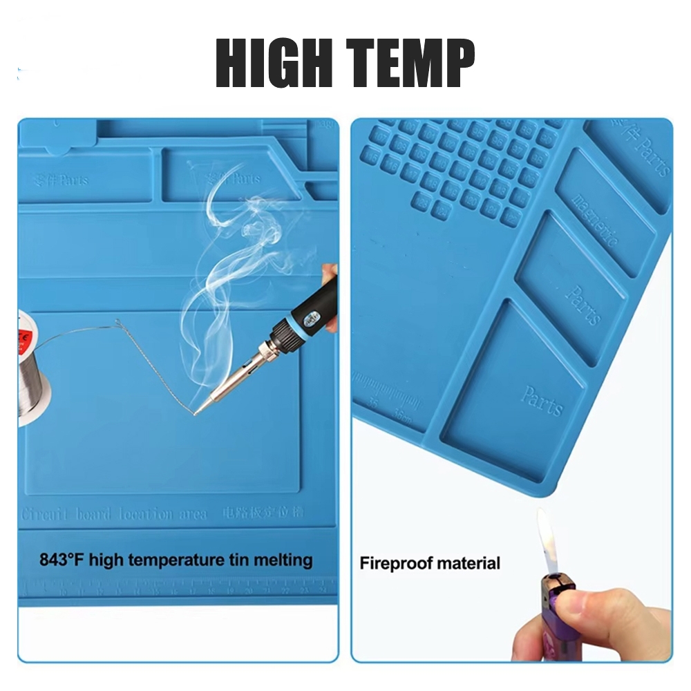 Magnetic Mat Silicone Work Mat - Electronics Repair Mat recension och pris